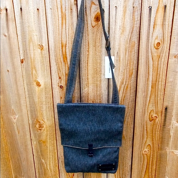 NWT RARE Dolce & Gabbana Denim Blue Jean Crossbody Flap Messenger Bag - Picture 1 of 10